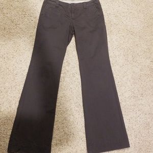 Old Navy dark gray flared pants, size 4